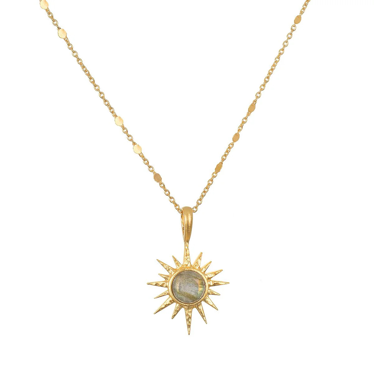 North Star Labradorite Starburst Necklace | Satya Jewelry