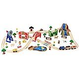 KidKraft Wooden Rural Farm Train Set with 75 Pieces, Children's Toy Vehicle Playset, Gift for Age... | Amazon (US)