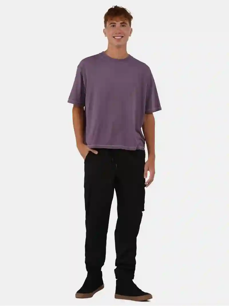 No Boundaries Boxy Cropped Tee, Men's and Big Men's - Walmart.com | Walmart (US)