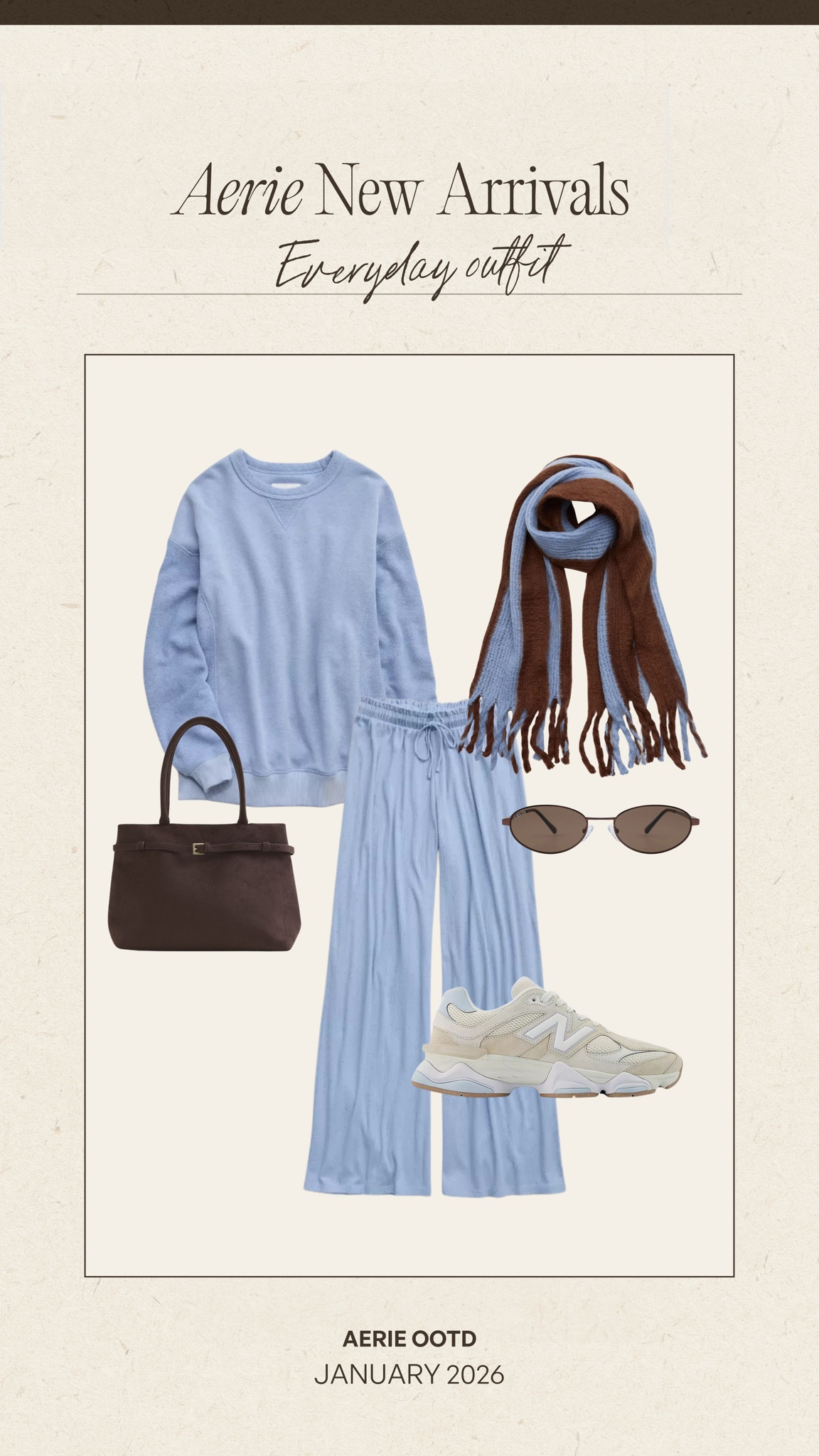 Everyday aerie outfit🤎 Going to be wearing lots of comfies the next few months so added a bunch of stuff to cart 

#LTKMidsize #LTKootd