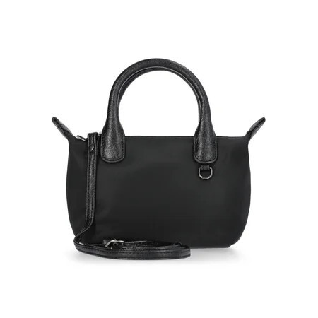 No Boundaries Women's Mini Tote Crossbody Bag, Black | Walmart (US)