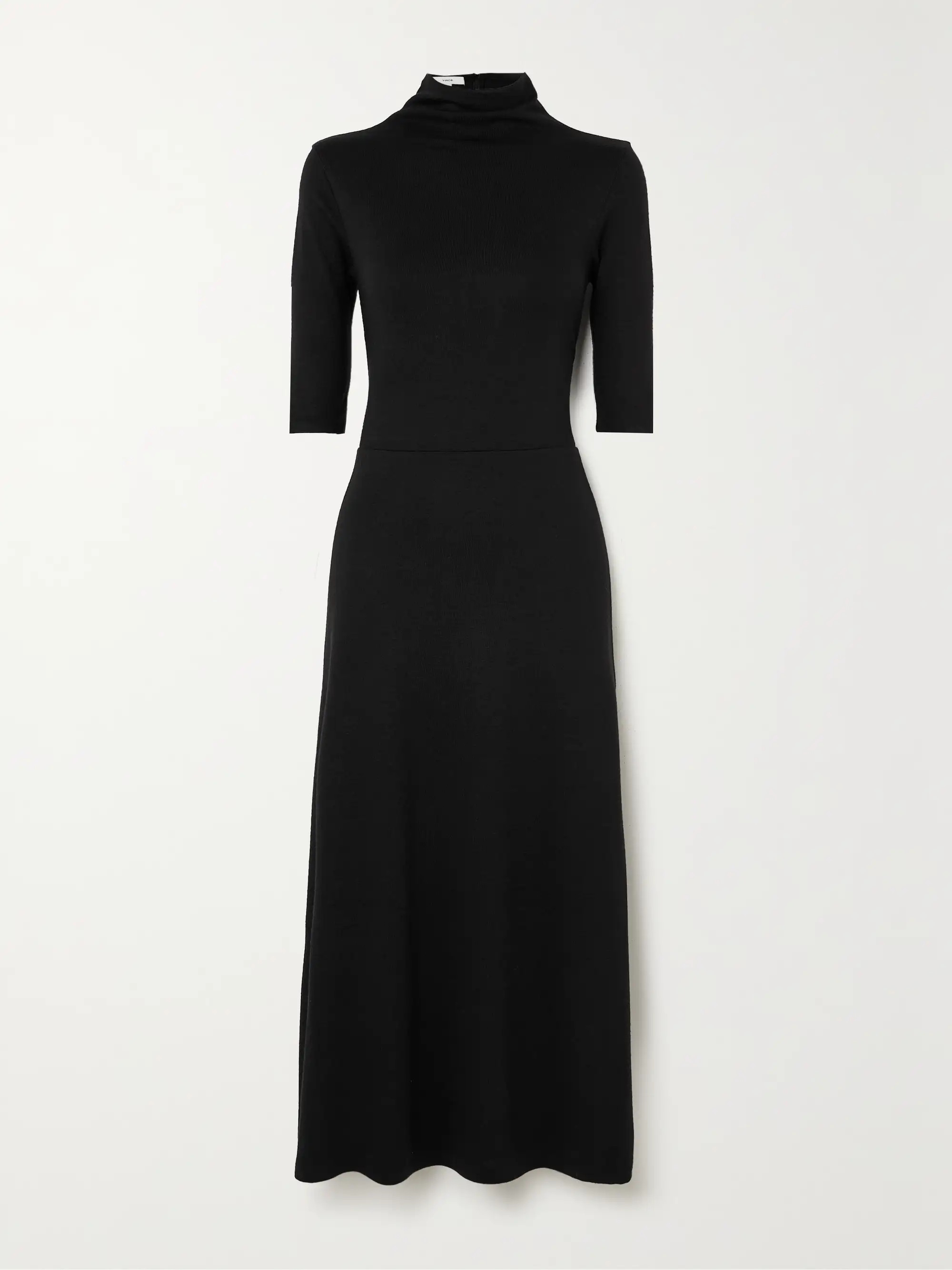 Stretch-jersey turtleneck midi dress | NET-A-PORTER (US)