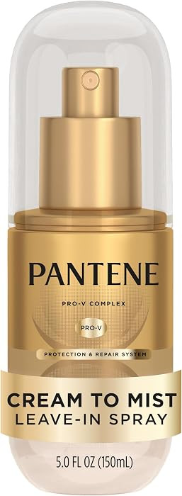 Pantene Deep Nourishing Cream to Mist Leave In Spray, Co-Created with Abbey Yung, Heat Protectant... | Amazon (US)