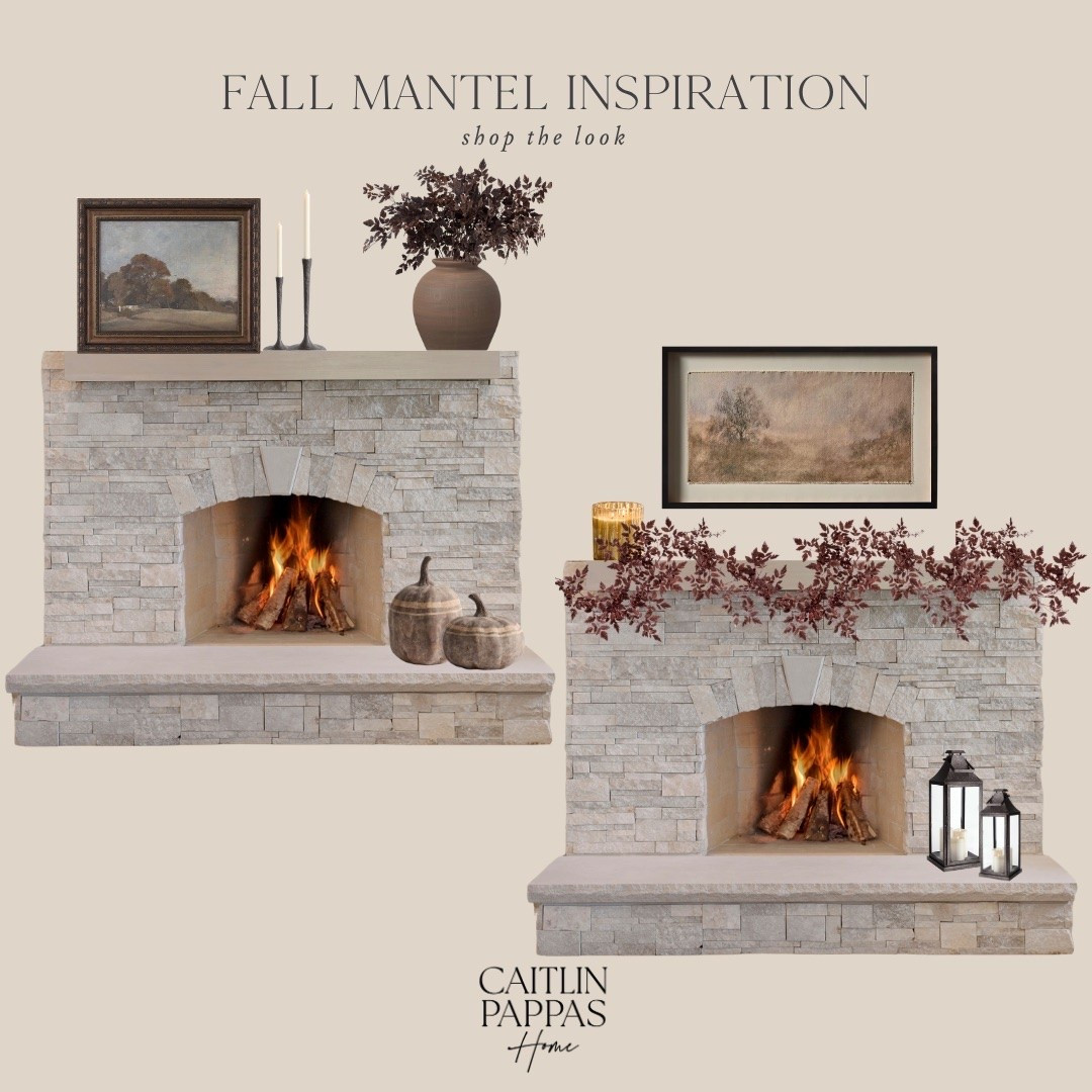 Fall mantel inspiration 🍁 Loving these fireplaces decorated for fall. Such classic, timeless fall home decor inspiration for a cozy space. 🤎🍂

#LTKHome #LTKSeasonal
