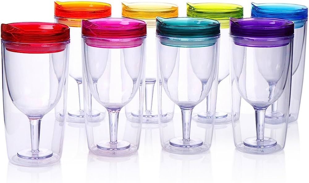 Cupture Wine tumblers Glasses, 8 Count (Pack of 1) | Amazon (US)