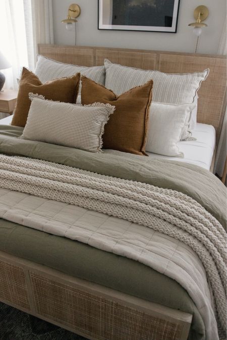 By olive linens were a top seller for the month of October. Also come in a ton of other colors, like burgundy and charcoal. I also linked olive sheets in a silky bamboo, they are so luxurious and in stock. Shop my bedding, here!

#LTKstyletip #LTKfindsunder100 #LTKhome