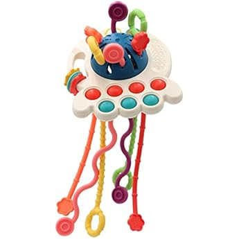 Luvios Baby Toys 6 to 12 Months,Silicone Pull String Sensory Toys for Toddlers 1-3 Motor Skills,Bath | Amazon (US)