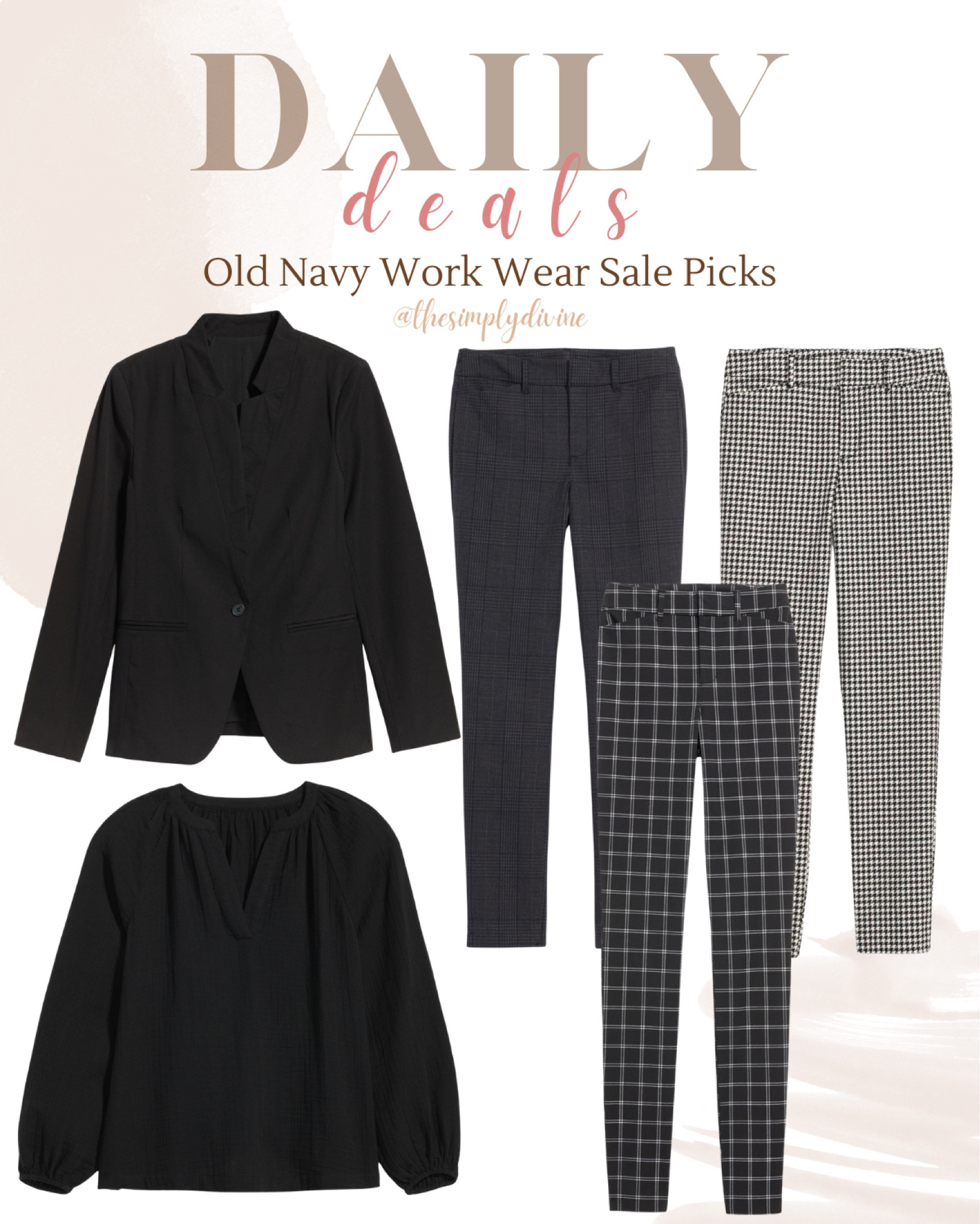 Love a good work fit, and these Old Navy picks are on SALE. 😍🛒

| Old Navy | sale | work wear | blazer | pants | slacks | blouse | plaid | 

#LTKsalealert #LTKFind #LTKunder50