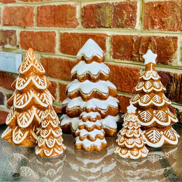 Target Bullseye Playground SET OF 6 Large & Small Gingerbread Christmas Trees | Poshmark