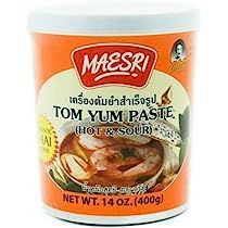 Maesri Tom Yum Paste - Authentic Thai Soup Base - Hot & Sour, 14 Ounce-set 3 | Amazon (US)