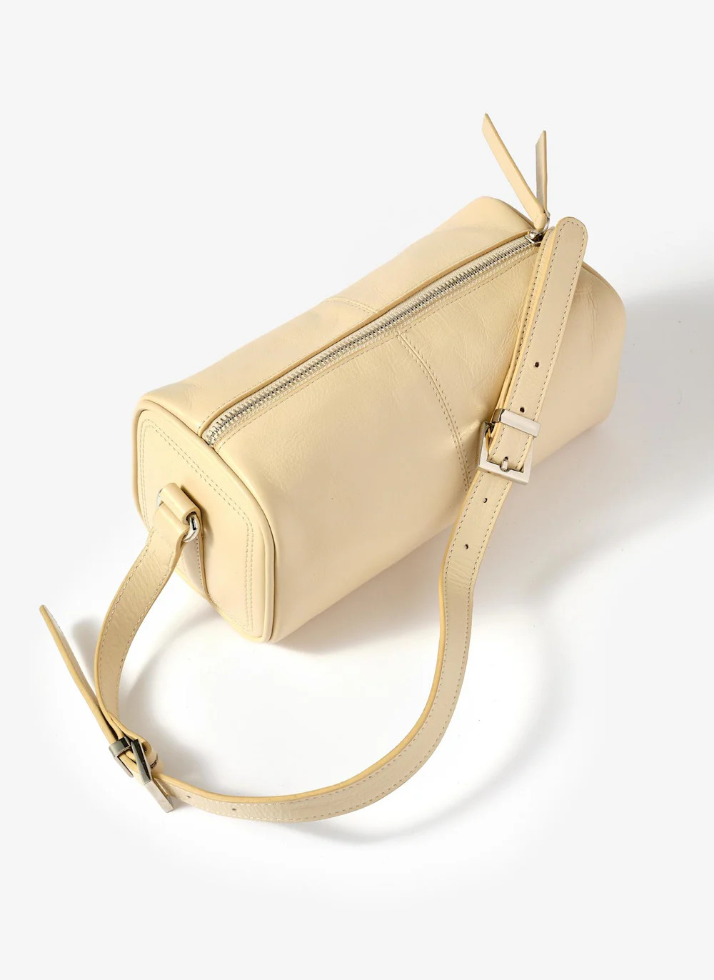 Matilda Butter Yellow Leather Shoulder Bag | Mint Velvet