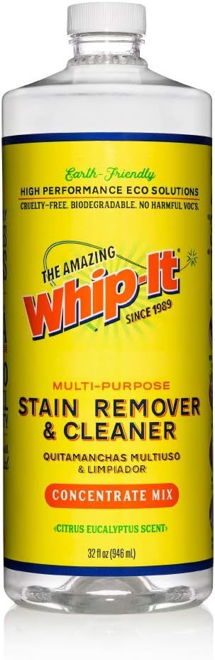 Amazing Whip It Cleaner, Multi Purpose Stain Remover Concentrate, Plant Based Enzyme Cleaner, Ove... | Amazon (US)