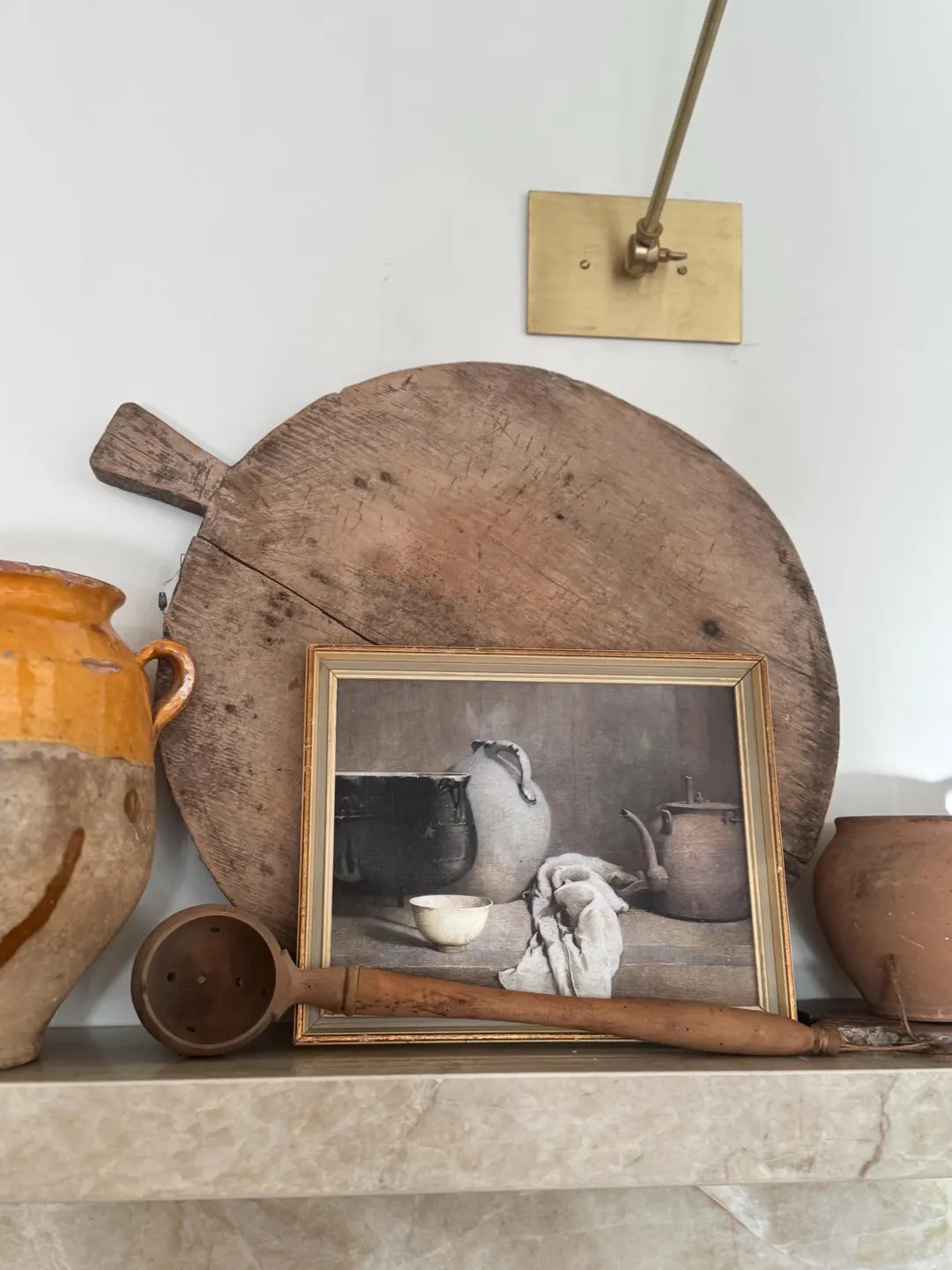 Antique French Olive Wood Scoop – Pierced Ladle, Rustic Kitchen Decor - Etsy | Etsy (US)