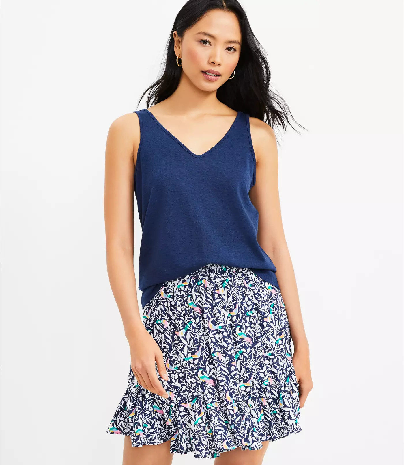 Double V Tank Top | LOFT | LOFT