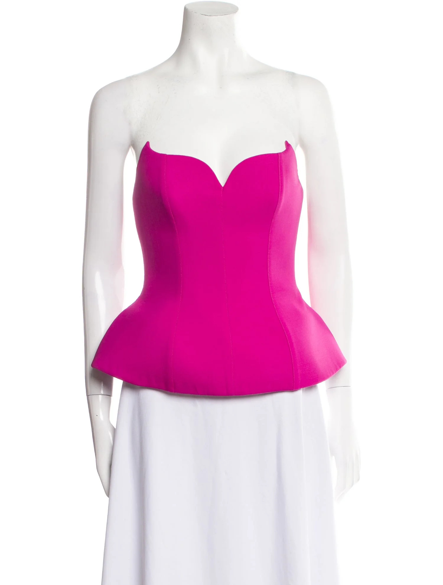 Wool Strapless Top | The RealReal