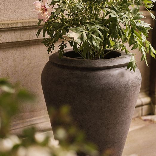 Colin King Washed Ficonstone Planters | West Elm (US)