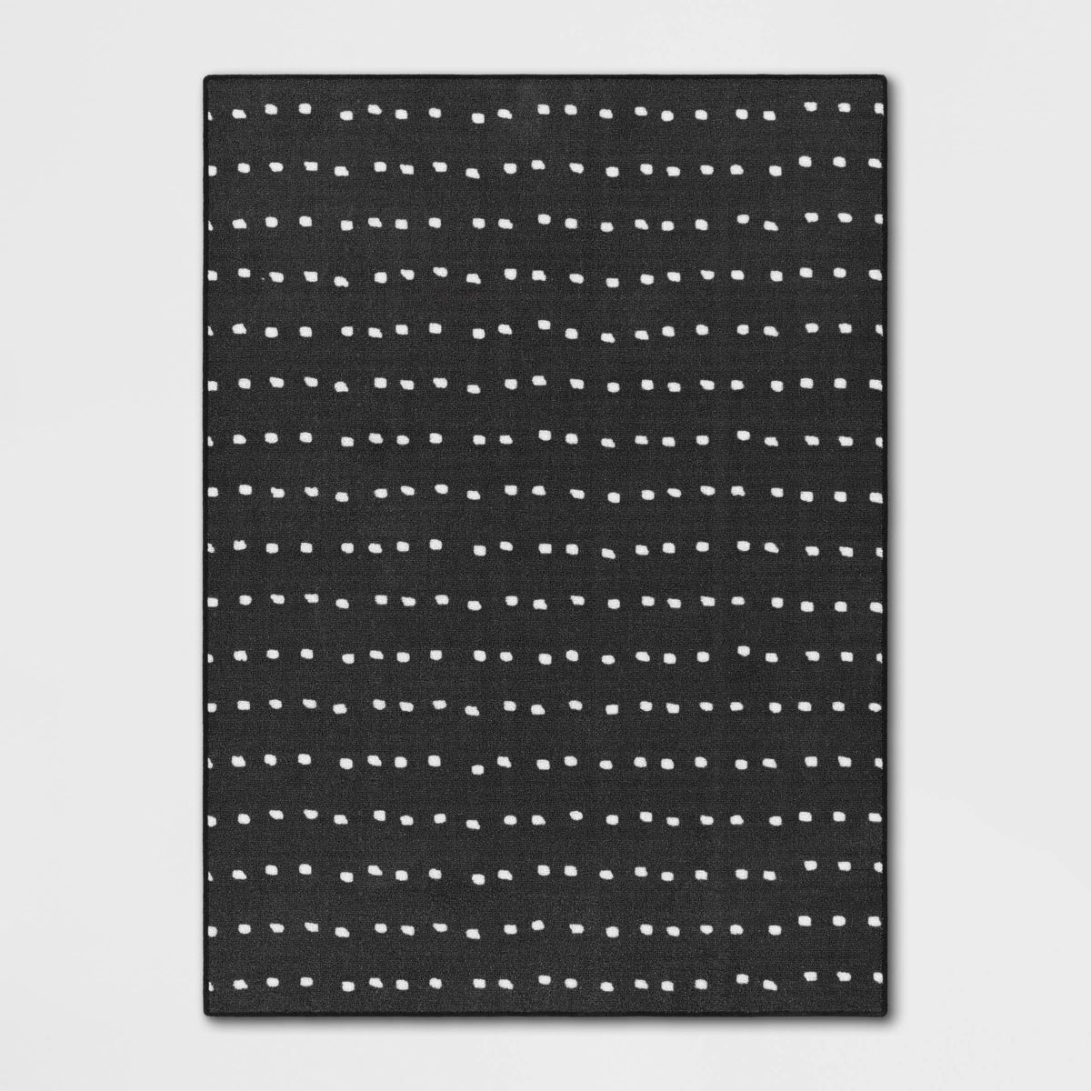 4'x5'5" Dotted Rug Black - Room Essentials™ | Target