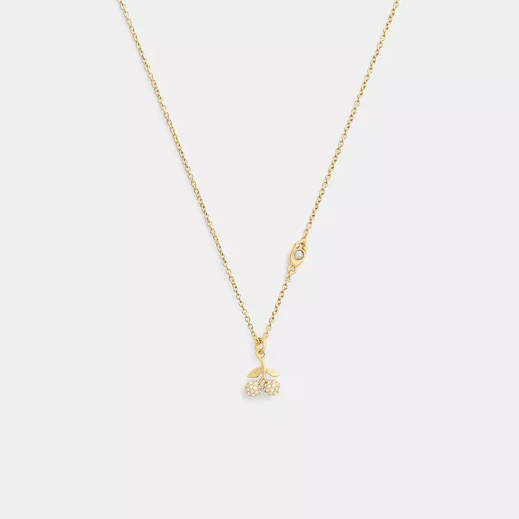 Pavé Cherry Pendant Necklace | Coach (US)