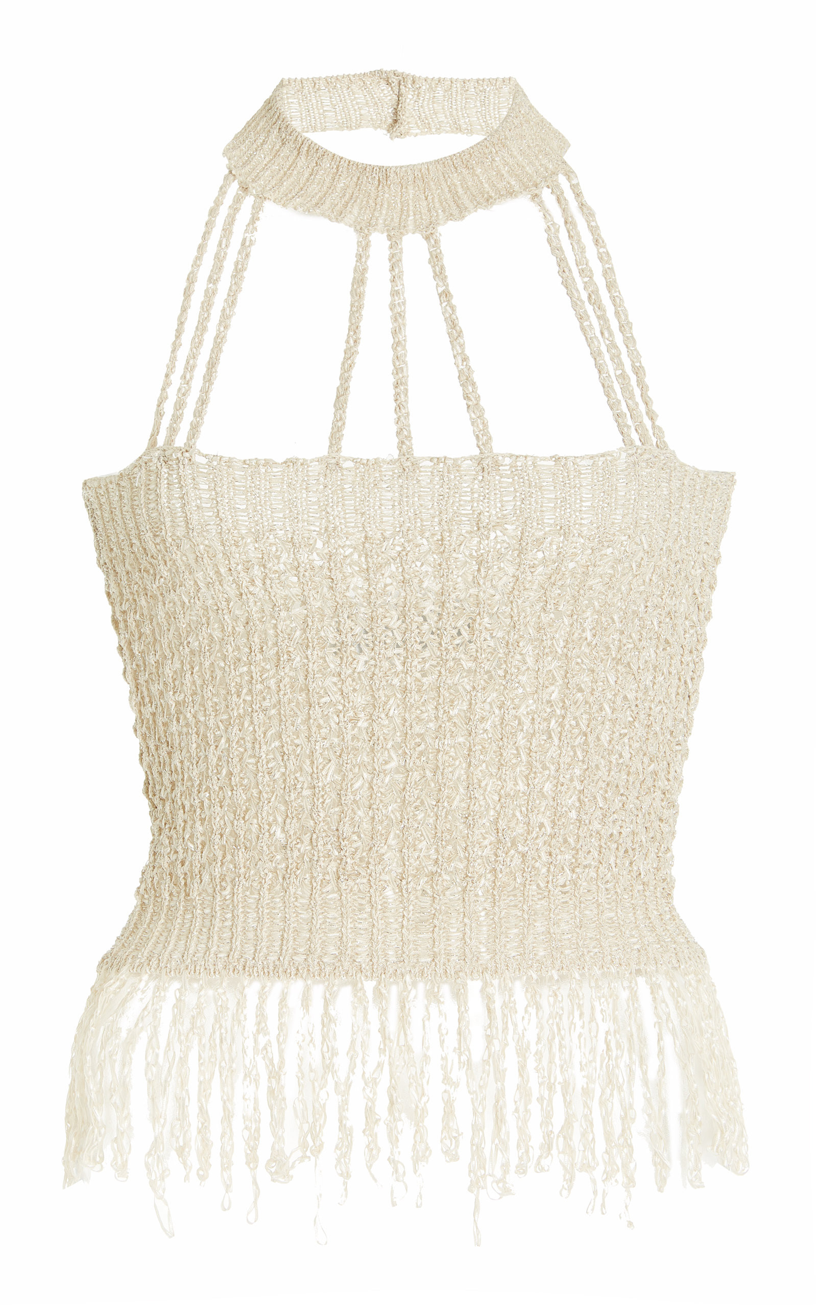 Juniper Fringed Crocheted Crop Top | Moda Operandi (Global)