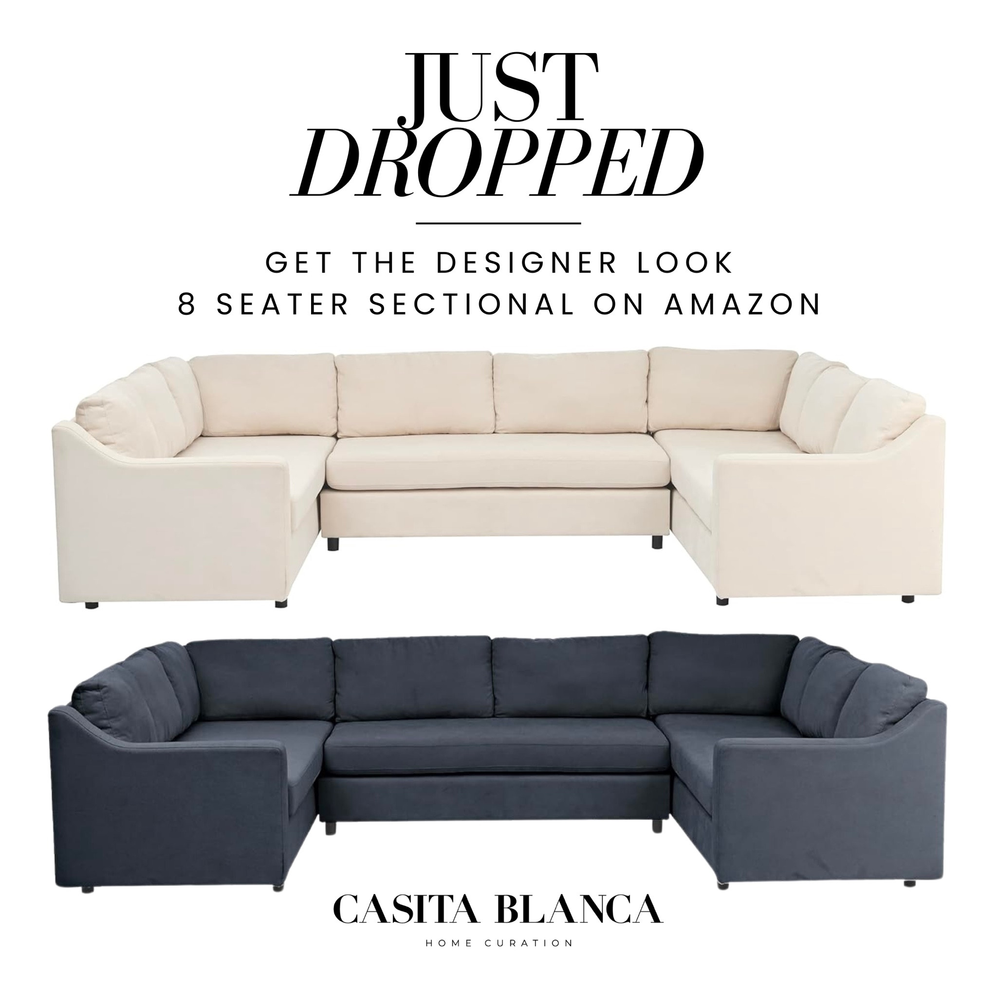 Just dropped! Get the designer look with this 8 seater sectional from Amazon! There are only a few left!

Amazon, Rug, Home, Console, Amazon Home, Amazon Find, Look for Less, Living Room, Bedroom, Dining, Kitchen, Modern, Restoration Hardware, Arhaus, Pottery Barn, Target, Style, Home Decor, Summer, Fall, New Arrivals, CB2, Anthropologie, Urban Outfitters, Inspo, Inspired, West Elm, Console, Coffee Table, Chair, Pendant, Light, Light fixture, Chandelier, Outdoor, Patio, Porch, Designer, Lookalike, Art, Rattan, Cane, Woven, Mirror, Luxury, Faux Plant, Tree, Frame, Nightstand, Throw, Shelving, Cabinet, End, Ottoman, Table, Moss, Bowl, Candle, Curtains, Drapes, Window, King, Queen, Dining Table, Barstools, Counter Stools, Charcuterie Board, Serving, Rustic, Bedding, Hosting, Vanity, Powder Bath, Lamp, Set, Bench, Ottoman, Faucet, Sofa, Sectional, Crate and Barrel, Neutral, Monochrome, Abstract, Print, Marble, Burl, Oak, Brass, Linen, Upholstered, Slipcover, Olive, Sale, Fluted, Velvet, Credenza, Sideboard, Buffet, Budget Friendly, Affordable, Texture, Vase, Boucle, Stool, Office, Canopy, Frame, Minimalist, MCM, Bedding, Duvet, Looks for Less

#LTKSeasonal #LTKstyletip #LTKhome