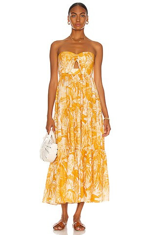 Mae Tie Midi Dress | FWRD 