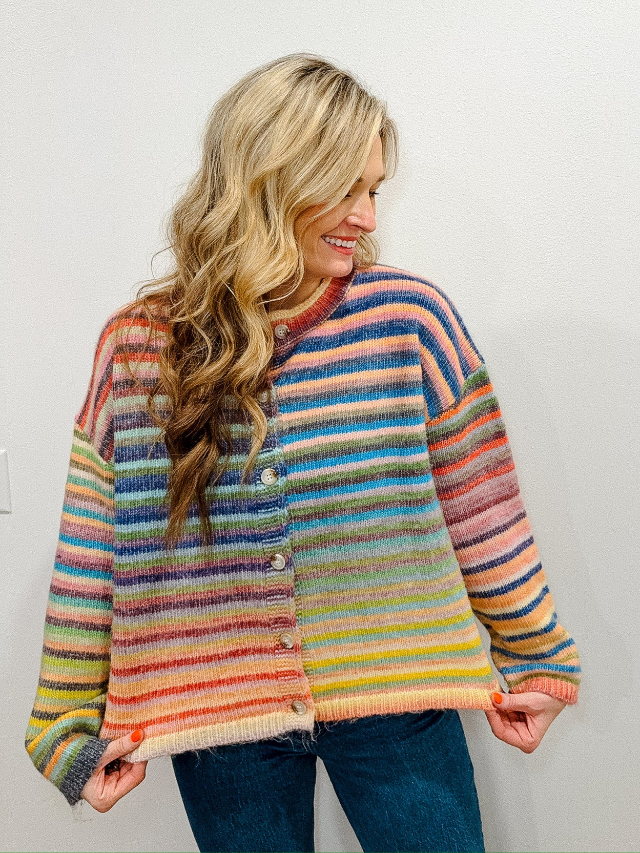 Confetti Cloud Striped Cardigan | MyEllement Boutique
