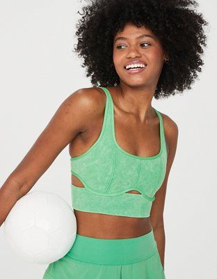 OFFLINE By Aerie Seamless Cut Out Sports Bra | Aerie