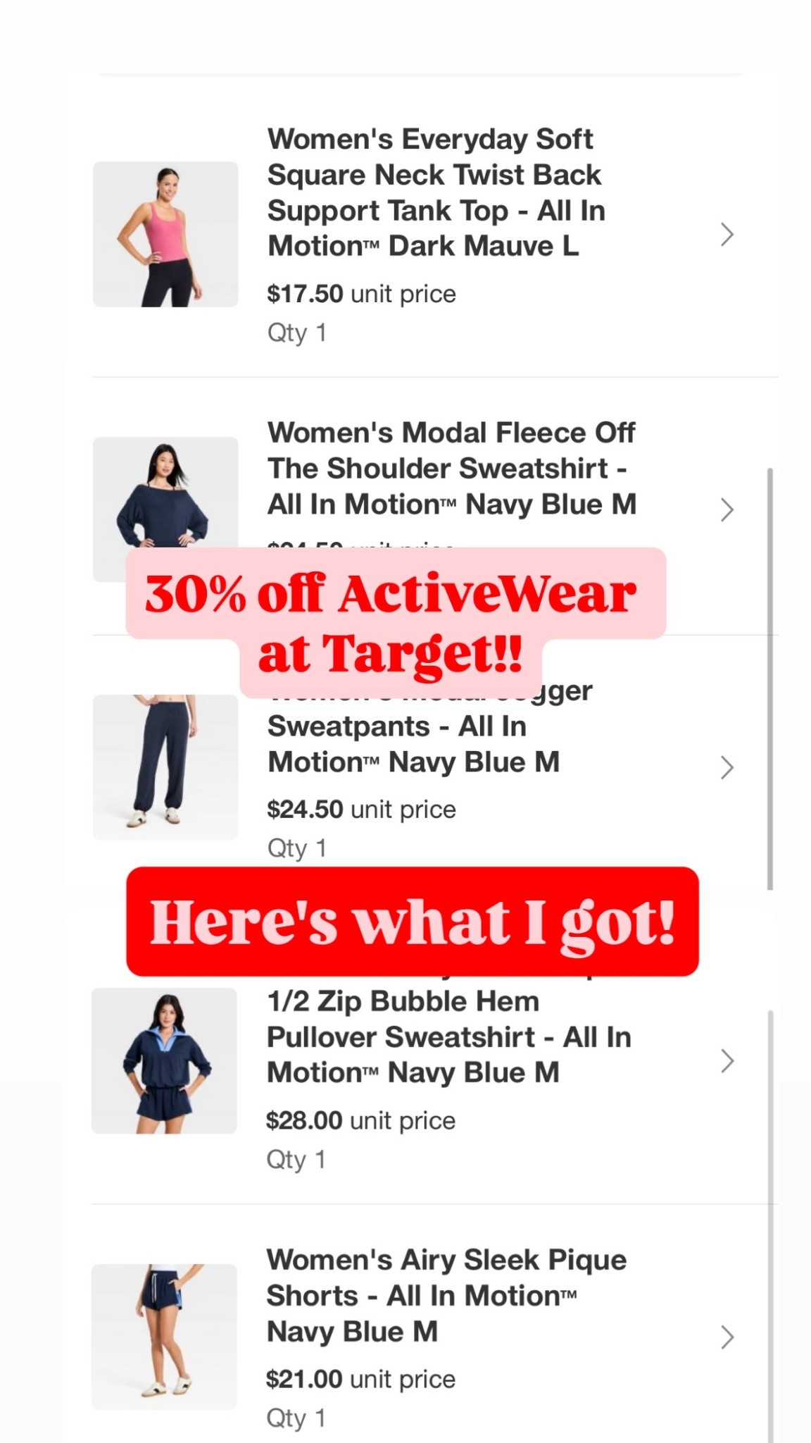 30% off activewear at Target! So many cute pieces! @Target 

Target. New at Target. Joy Lab. All In Motion. Target Deals. Workout Outfit. New for spring 

#LTKfitnessgoals #LTKActive #LTKSpringSale