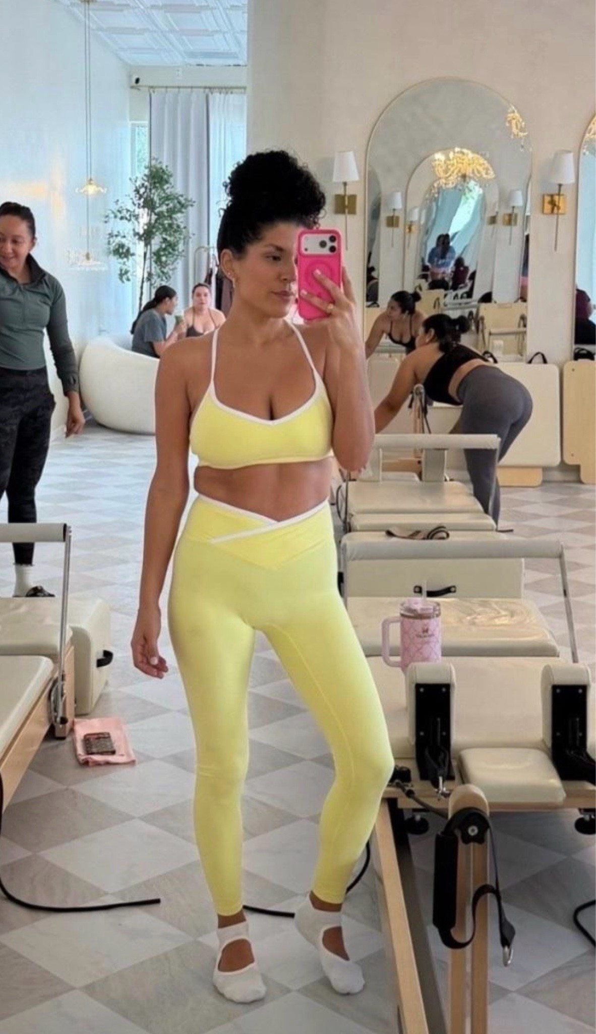 Pilates days are better in a matching set 💛 Loving this bright yellow workout look with the contrast trim and crossover waist — cute, flattering, and ready for class.

#PilatesOutfit #PilatesStyle #WorkoutSet #MatchingSet #Activewear #YellowActivewear #SportsBra #WorkoutLeggings #FitnessStyle #Athleisure #PilatesGirl #WorkoutOutfit

#LTKfitnessgoals #LTKmorningroutine #LTKootd