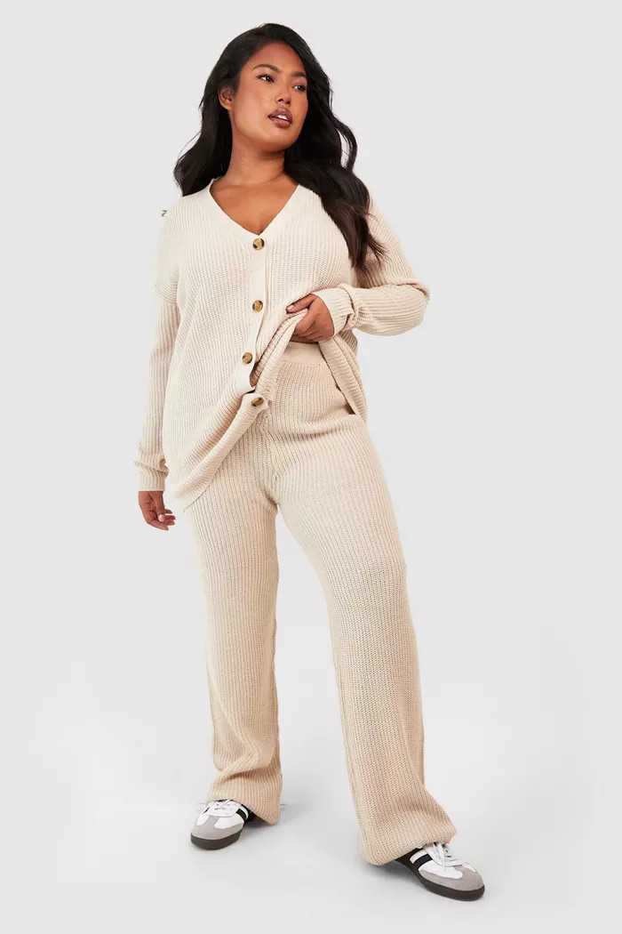 Plus Chunky Knit Cardigan Co-ord | boohoo (US & Canada)