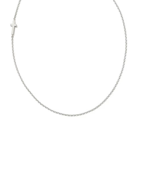 Cross Inline Necklace in Sterling Silver | Kendra Scott