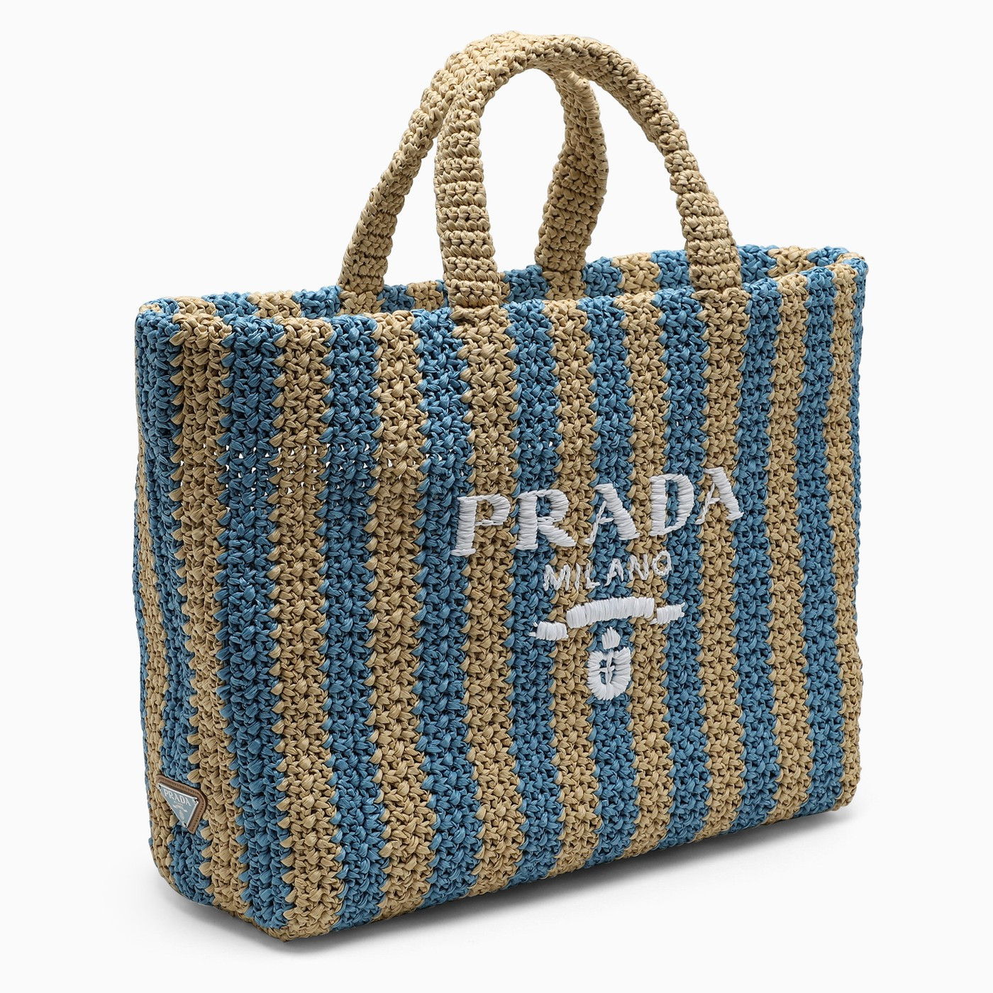 Ribbed raffia large tote | The Double F