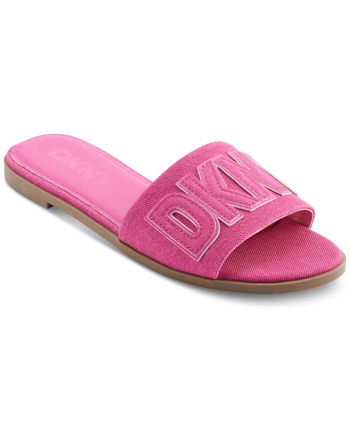 Dkny Women's Willow Slide Slip-On Flats Sandals - Shocking Pink | Macy's
