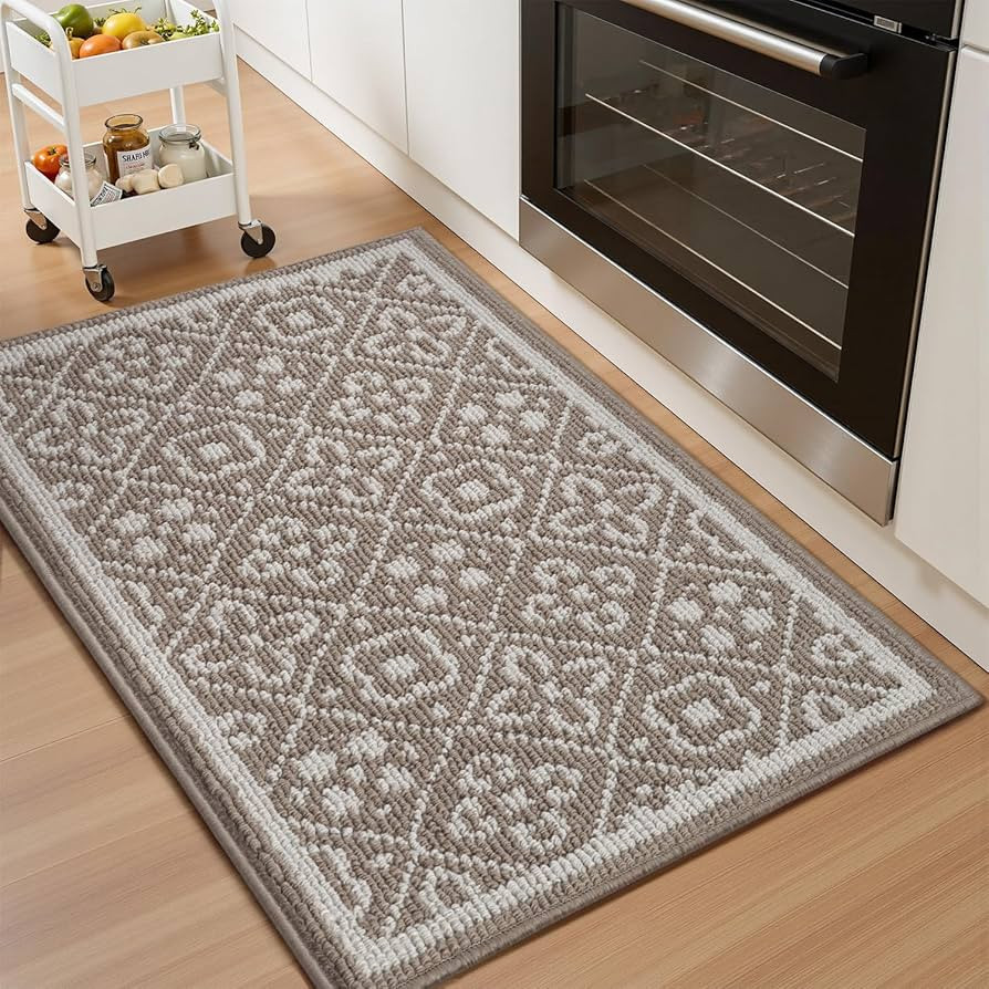 AMOAMI Kitchen Mats for Floor, 20"x47" Absorbent Kitchen Rugs Non Slip Washable Kitchen Mat, Dura... | Amazon (US)