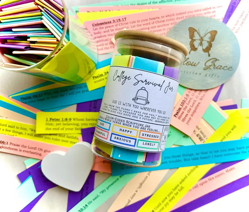 COLLEGE SURVIVAL gift jar, child moving away gift, motivation for students, high school survival,... | Etsy (US)