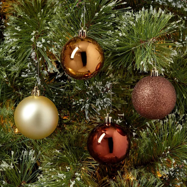 50ct Shatter-Resistant Round Christmas Tree Ornament Set - Wondershop™ | Target