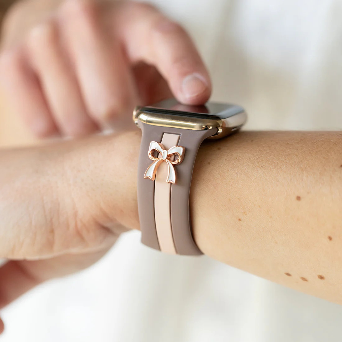 Skye Mauve & Blush Smart Watch Band | StrawberryAvocados