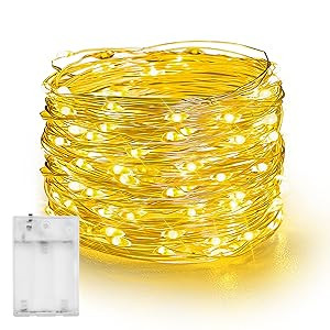 Fairy Lights String Lights 12 Pack 7ft 20LED Halloween Silver Wire Wedding Decor Party Decoration... | Amazon (US)