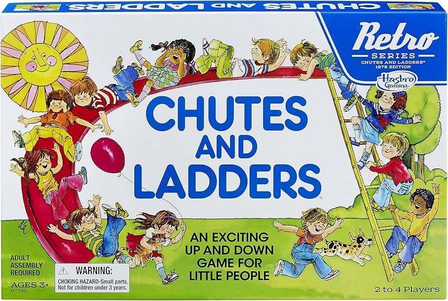 Hasbro Gaming Chutes and Ladders Game: Retro Series 1978 Edition | Amazon (US)