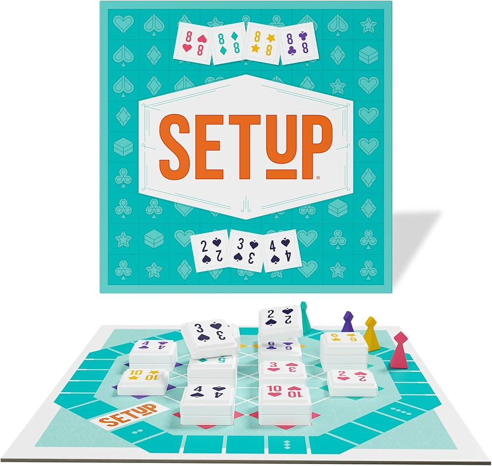 SetUp Board Game - An Innovative Twist on Rummy for Fun-Filled Game Nights! Family Strategy Game ... | Amazon (US)