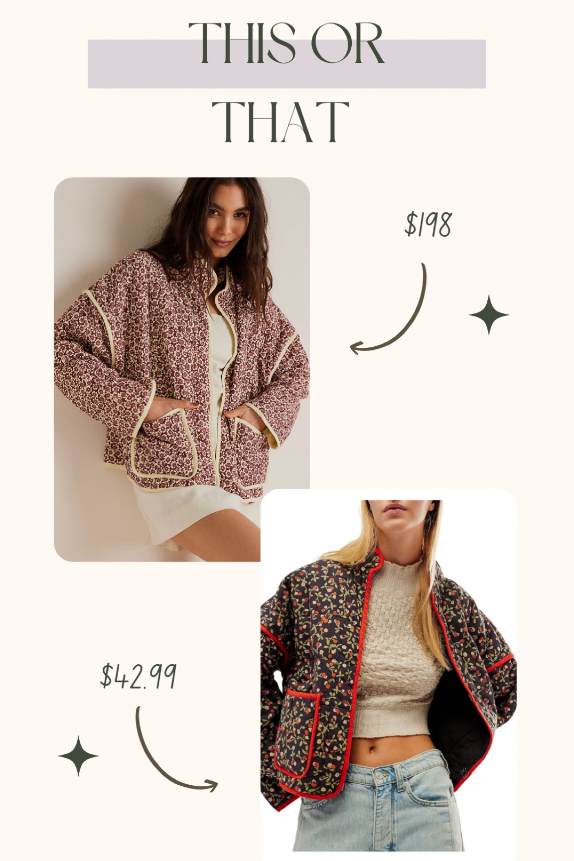 Free People dupes on Amazon — quilted puffer jacket — comfortable jacket for the season — half the price on Amazon — same look but for less — love a good dupe

#LTKGiftGuide #LTKSeasonal #LTKfindsunder50