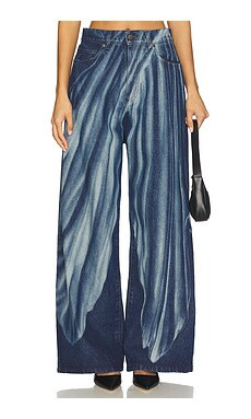 GIUSEPPE DI MORABITO Wide Leg Jean in Denim from Revolve.com | Revolve Clothing (Global)