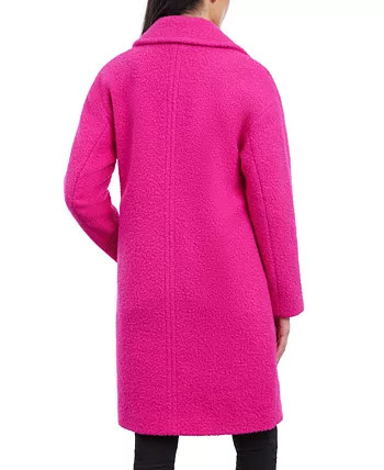 Women's Double-Breasted Bouclé Walker Coat | Macy's