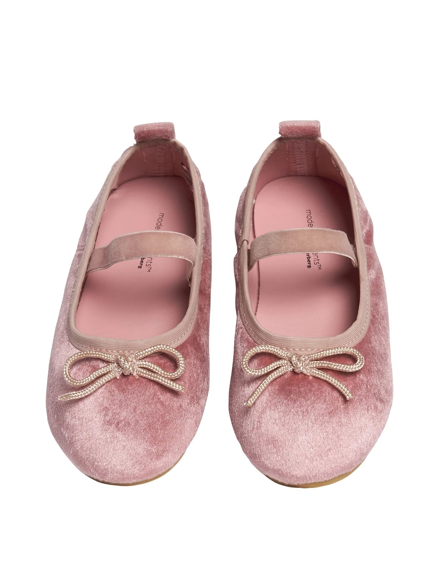 Modern Moments by Gerber Toddler Girl Velvet Ballet Flats, Sizes 4-11 | Walmart (US)