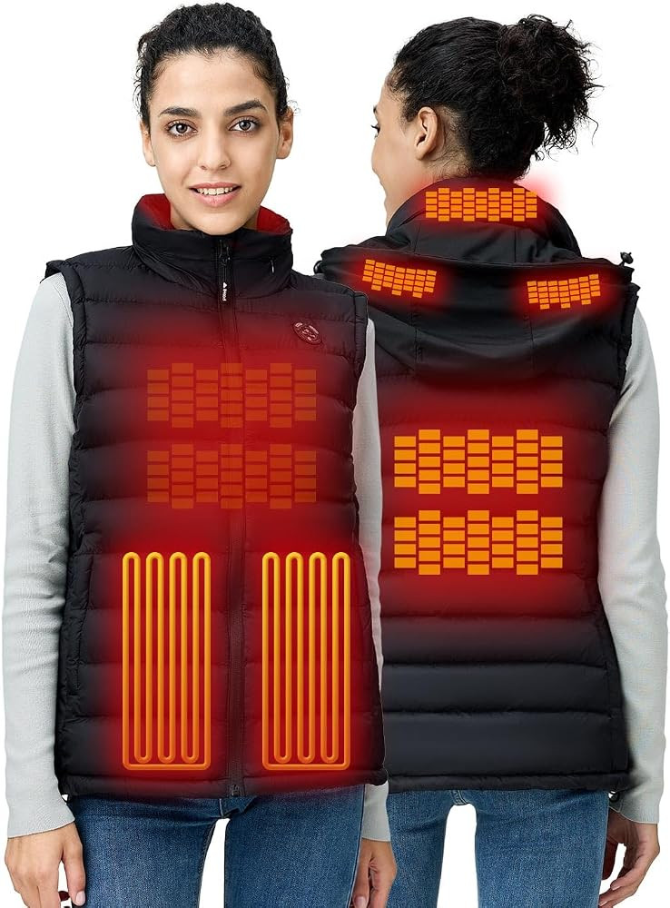 iHood Women's Heated Vest with Battery Pack, Heated Vest Women with Retractable Heated Hood Washa... | Amazon (US)