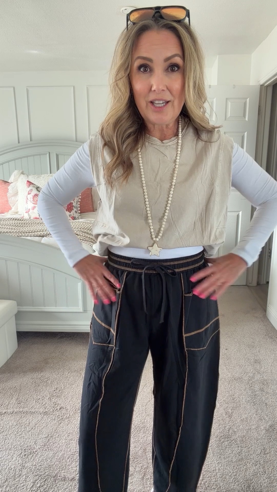 Cute and casual outfit - I cannot find my exact necklace, but I have linked a couple that I think are cute and very similar.

#womenover50 #SpringOutfitIdea #ModestOutfit

#LTKOver40 #LTKActive #LTKootd