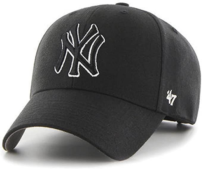 '47 New York Yankees Brand MVP Adjustable Hat - Black | Amazon (US)