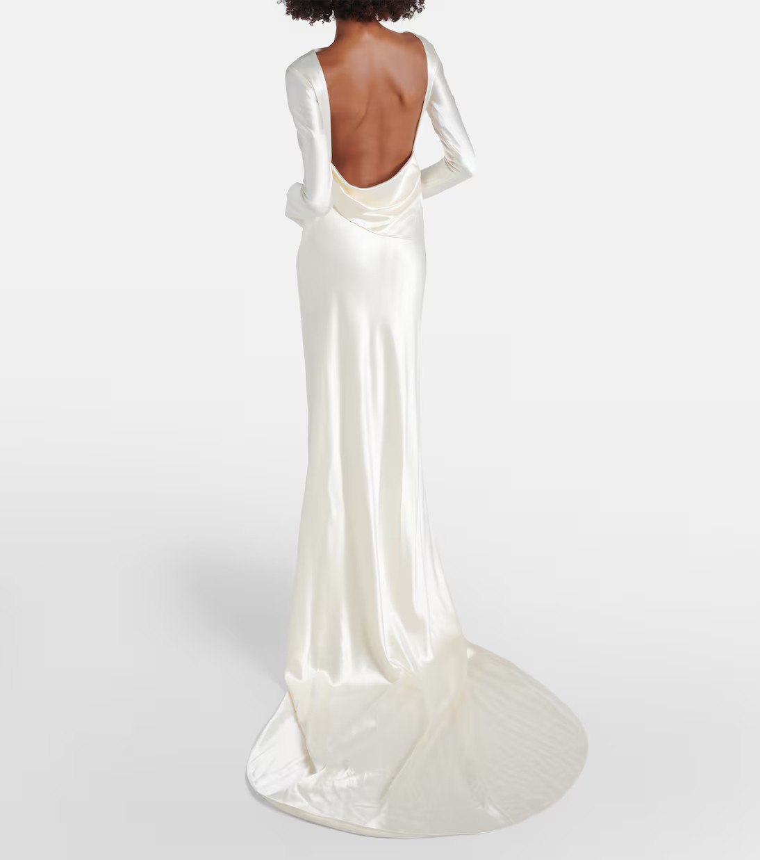 Bridal Simone wool and silk satin gown | Mytheresa (US/CA)