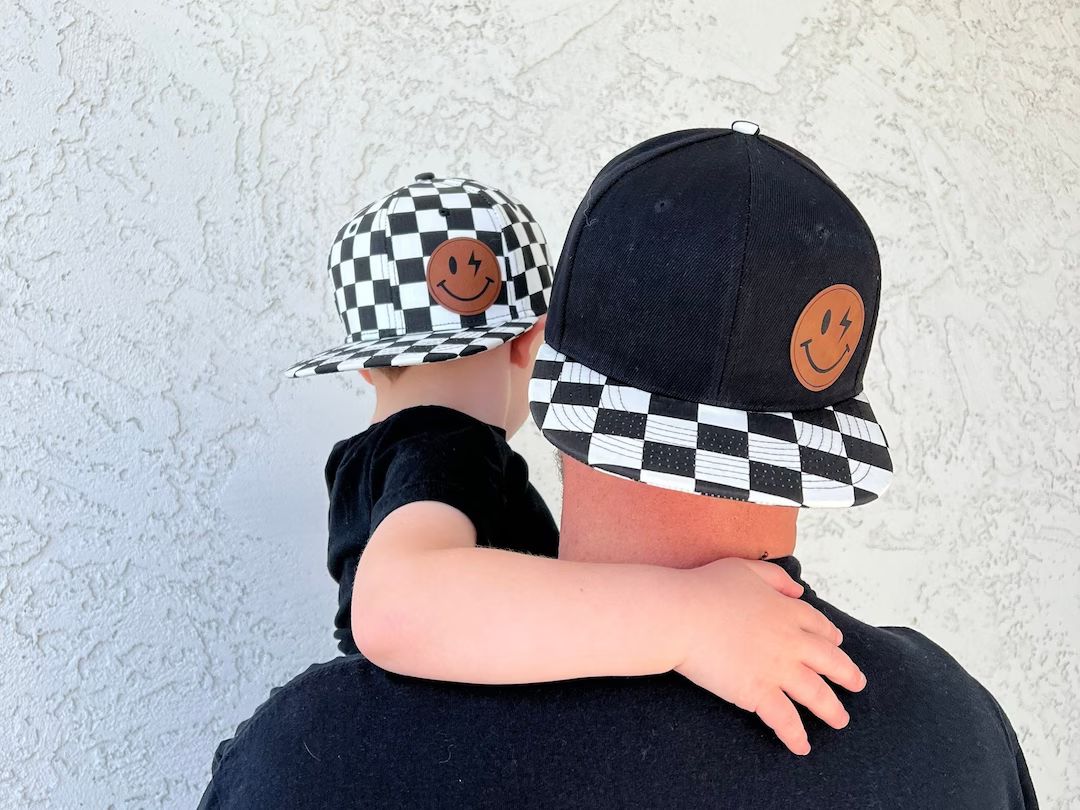 Lightning Bolt Smiley Face Hat Toddler Boy Hat - Etsy | Etsy (US)