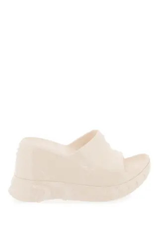 Givenchy marshmallow rubber wedge sandals with platform | Residenza725 US
